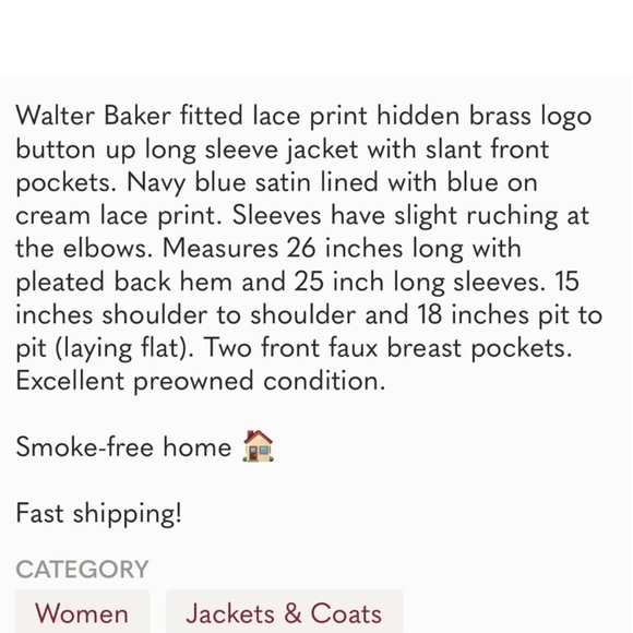 Walter Baker Brocade Tie Front Jacket - Picture 16 of 16